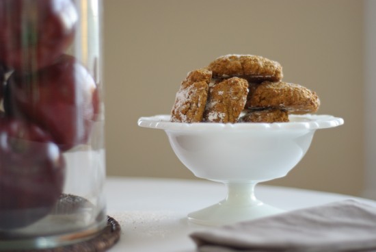 pumpkin cookies in vintage candy dish pumpkin cookies in vintage candy dish