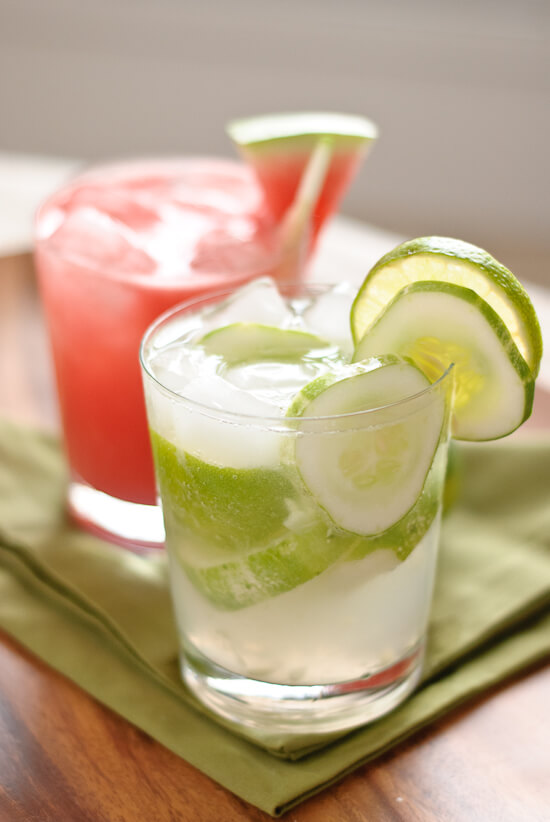 cucumber caipiranha watermelon cucumber cooler and cucumber caipiranha