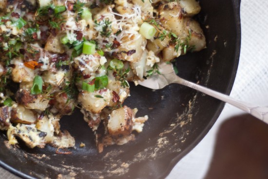egg and potato scramble for one egg and potato scramble for one