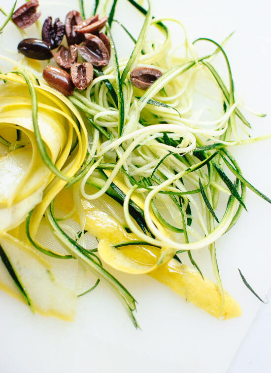 Summer squash ribbons - cookieandkate.com
