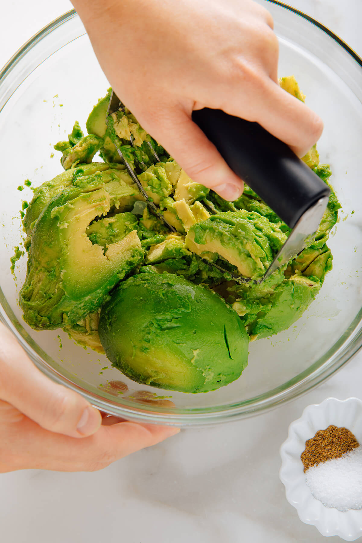 mashed avocado