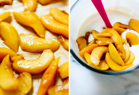 roasted peaches