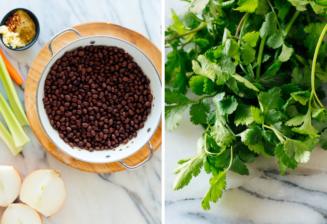 black bean soup ingredients