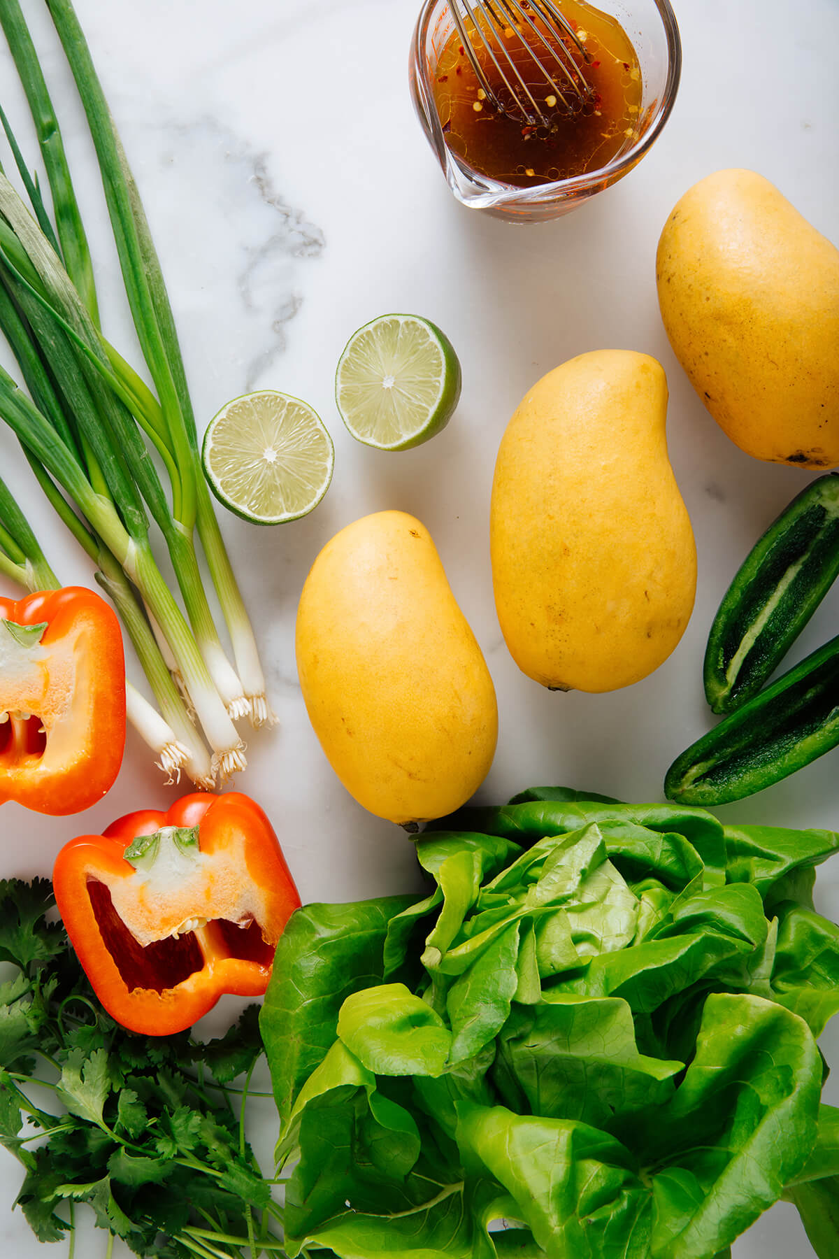 mango green salad ingredients