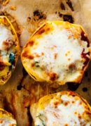 pizza spaghetti squash after baking