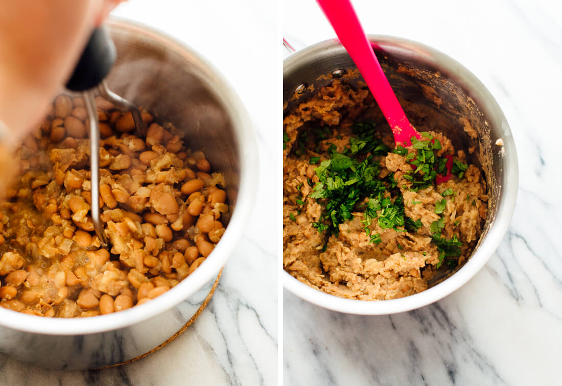 how to make refried beans