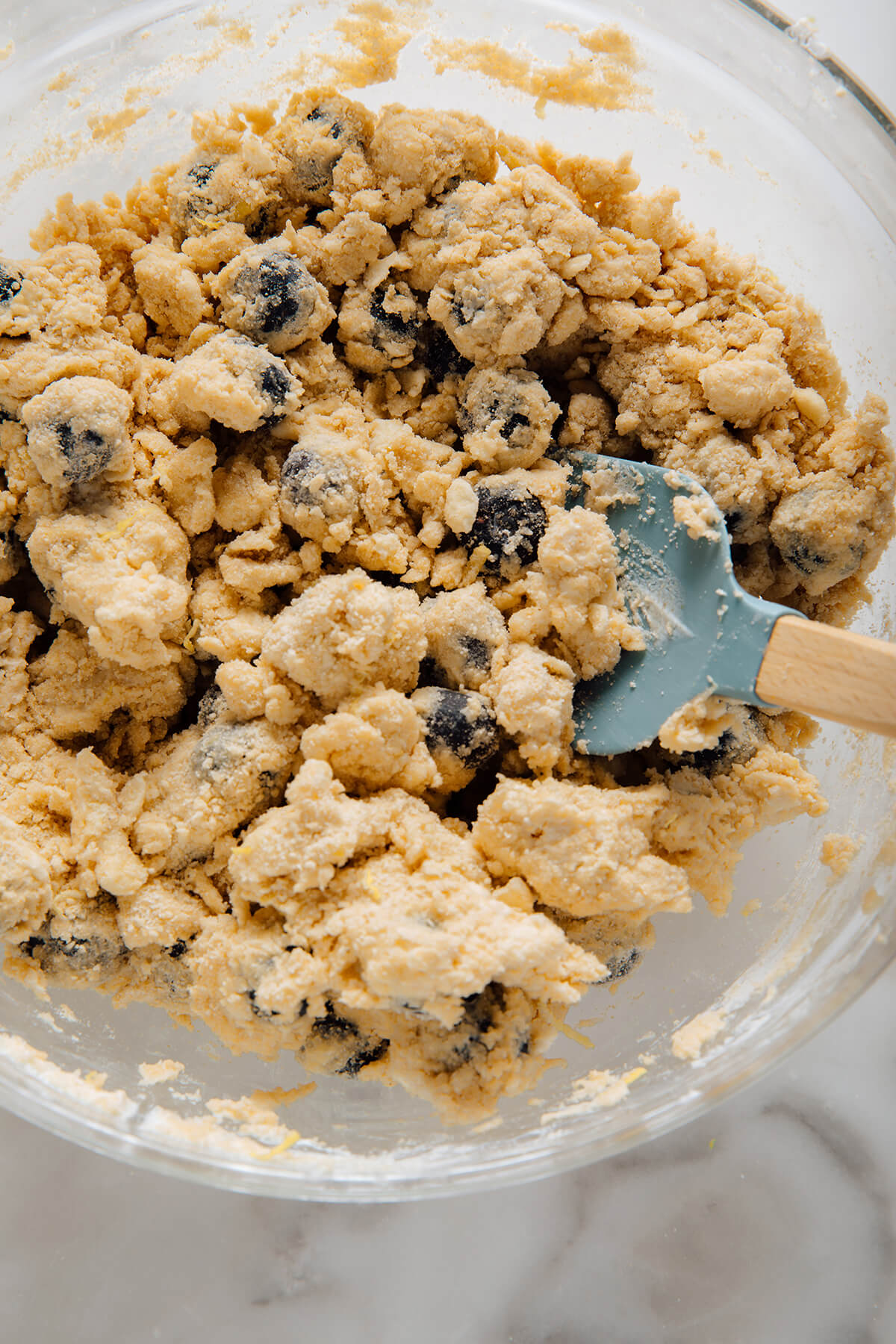 crumbly scone dough