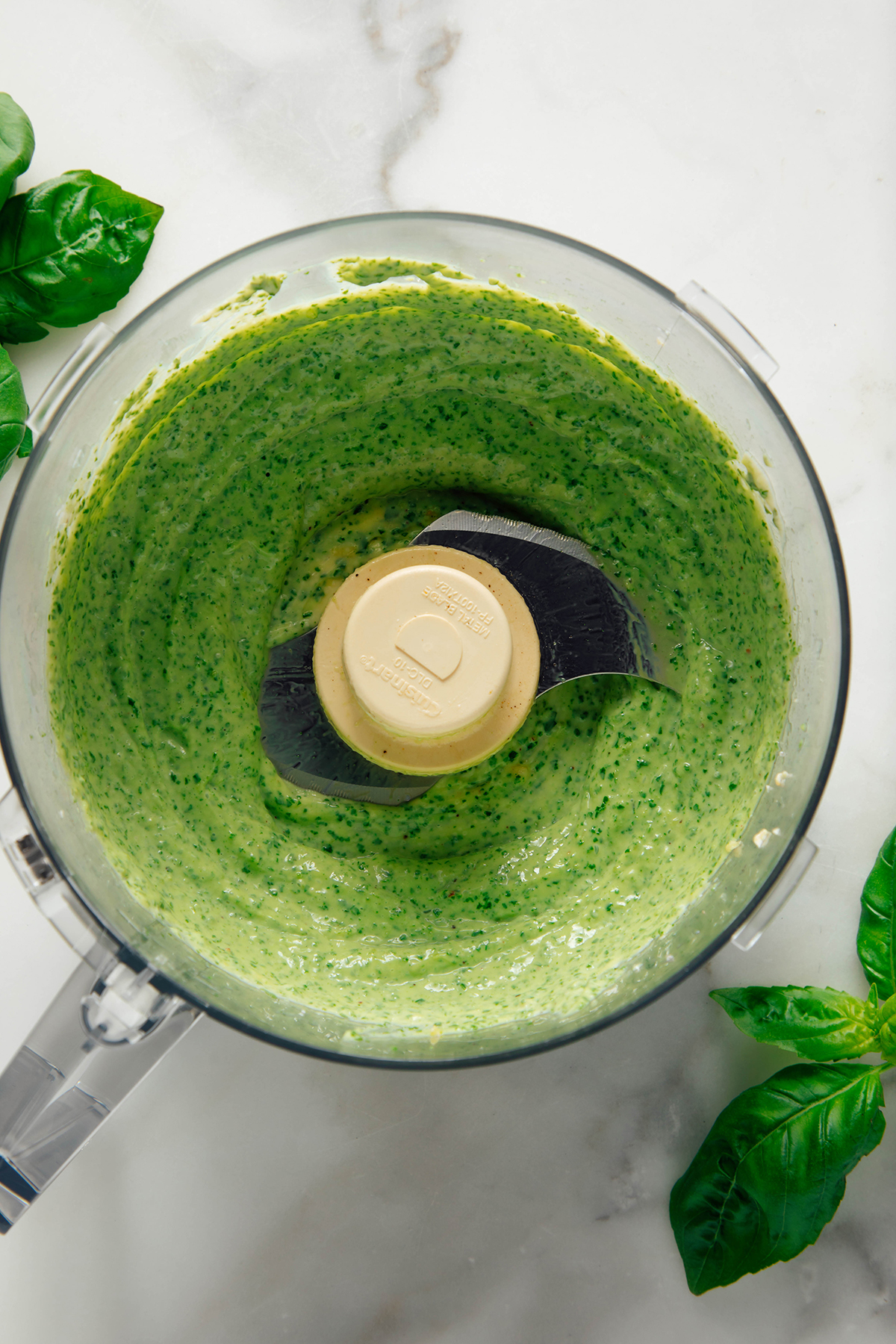 blended basil sauce