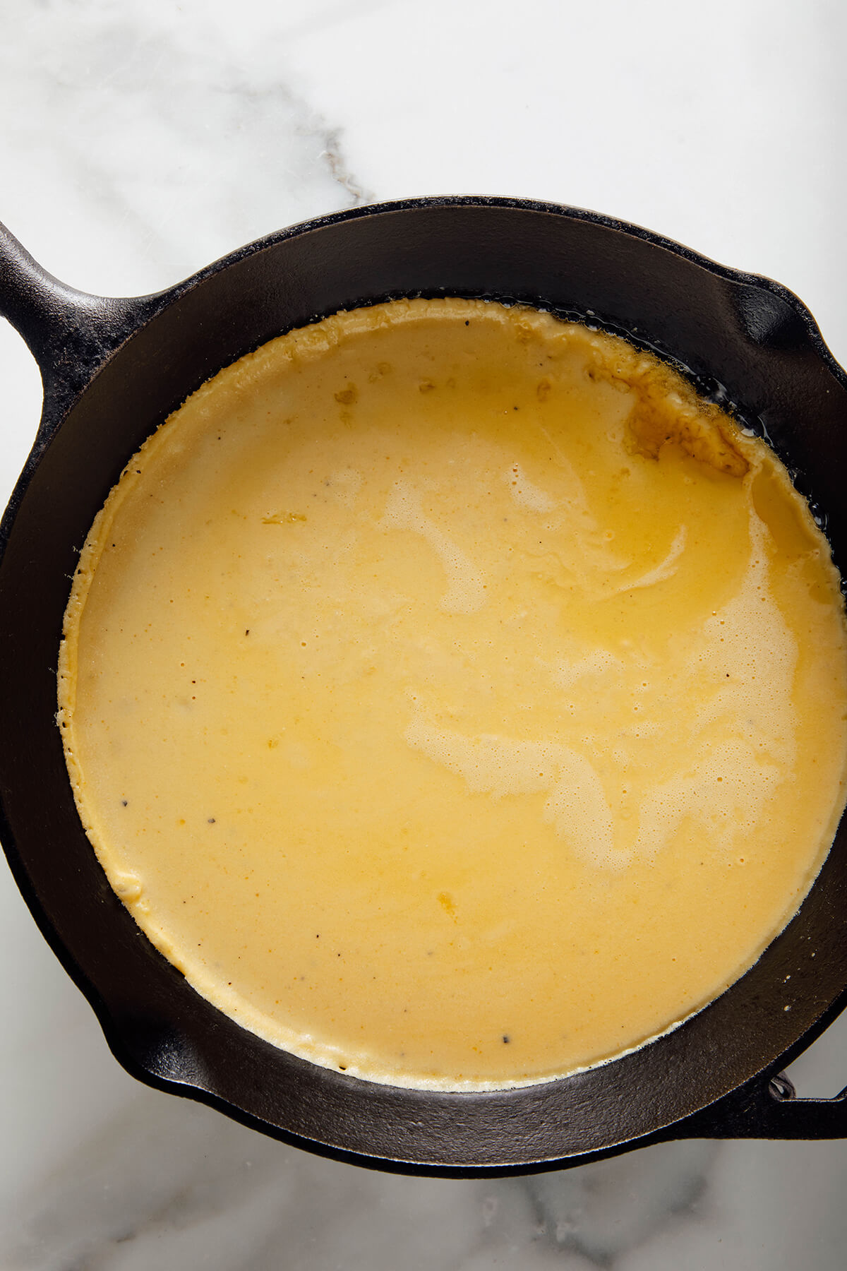 socca before baking